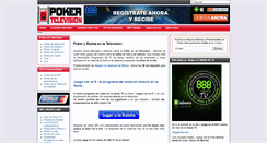 Desktop Screenshot of poker-television.es